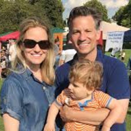 Richard Engel with his family